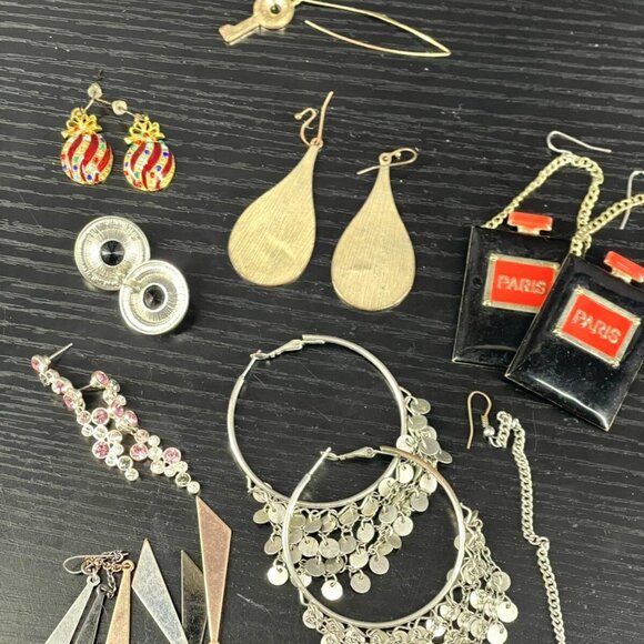 Assorted Costume Jewelry Set - Bangles Bracelets Earrings & Necklaces In Vibrant - Picture 3 of 8